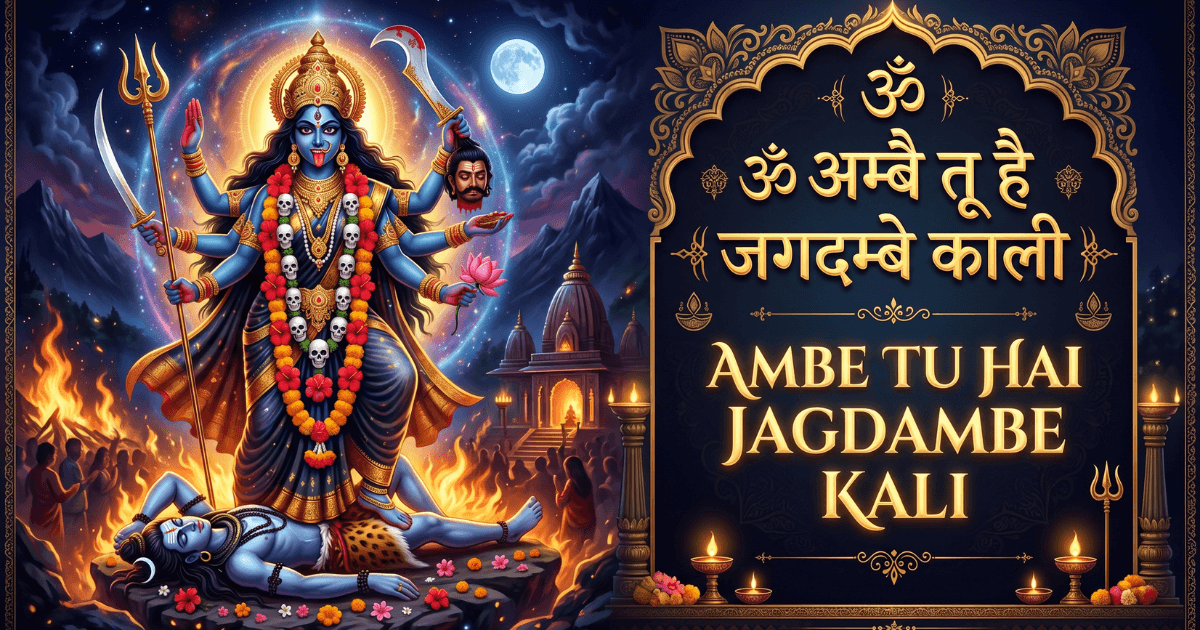 Ambe Tu Hai Jagdambe Kali aarti ka paath Maa Durga ki shakti, karuna aur raksha ka anubhav karata hai.