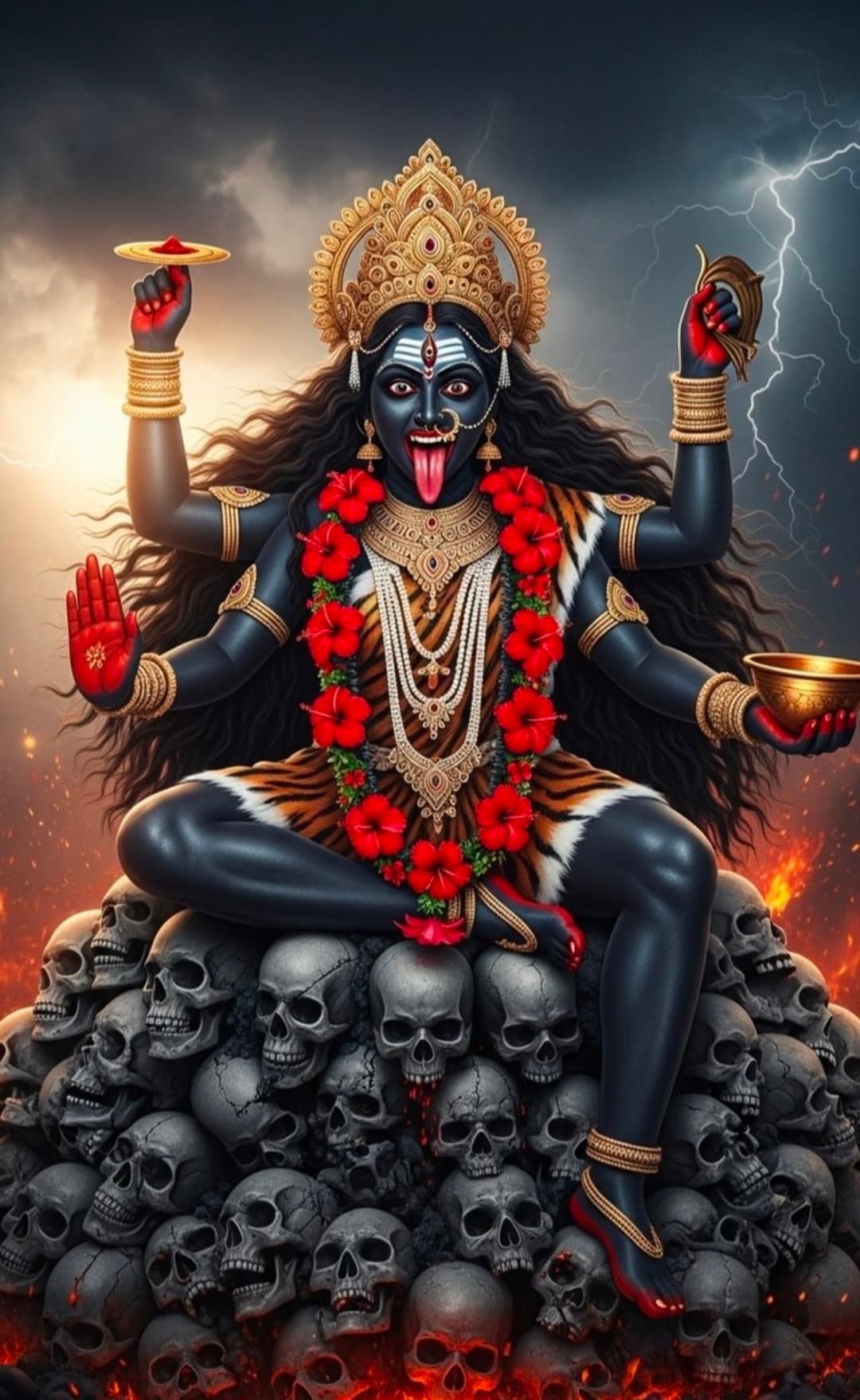 Goddess Kali fierce form