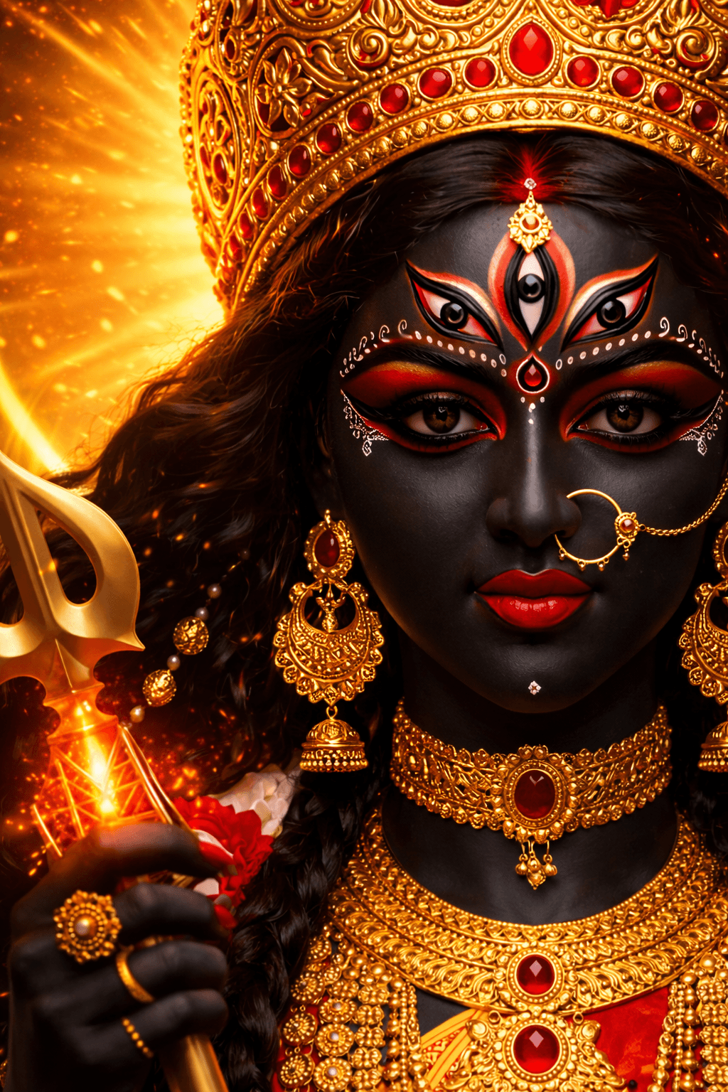 standing Goddess Kali idol