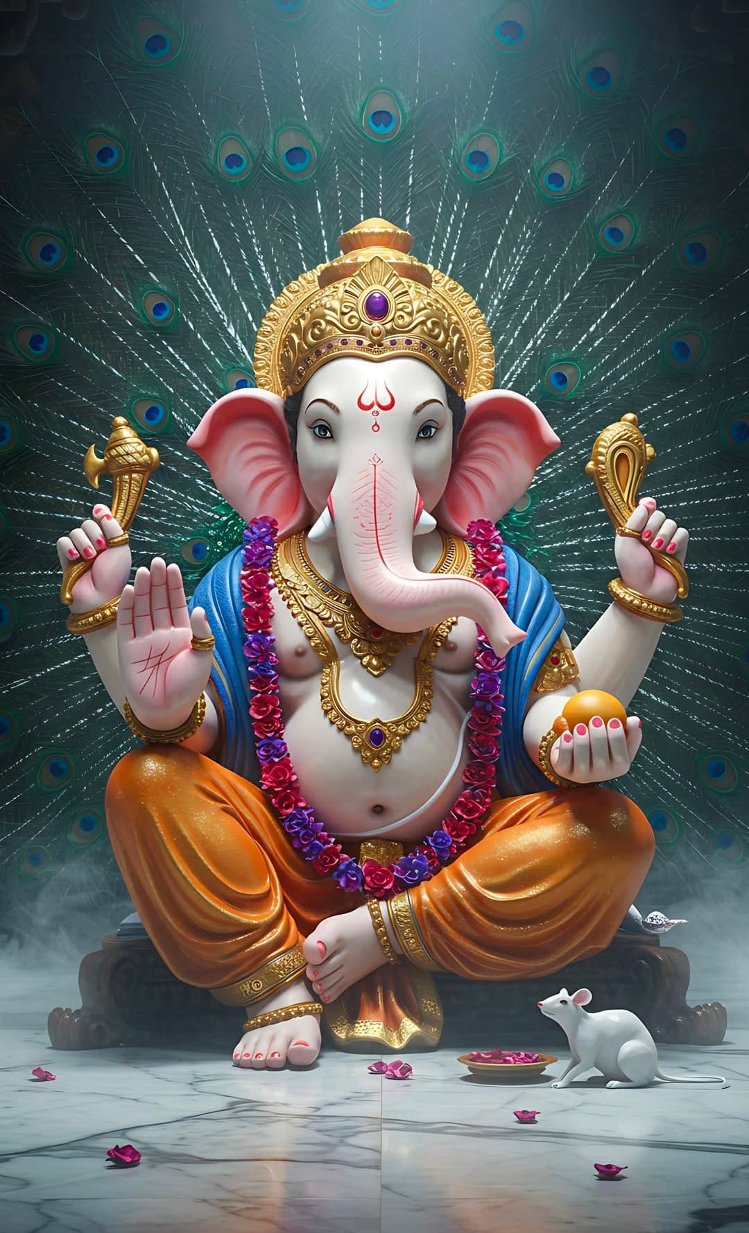 seated Lord Ganesha idol