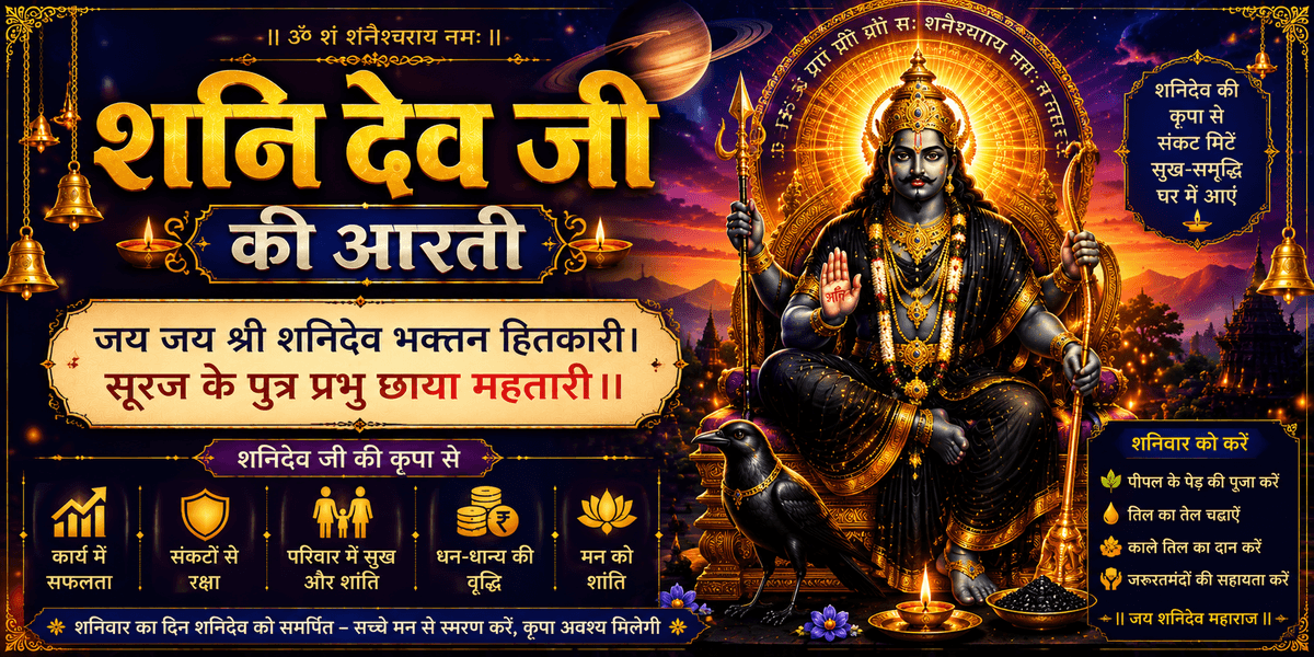 शनि देव जी की आरती 🙏🪔